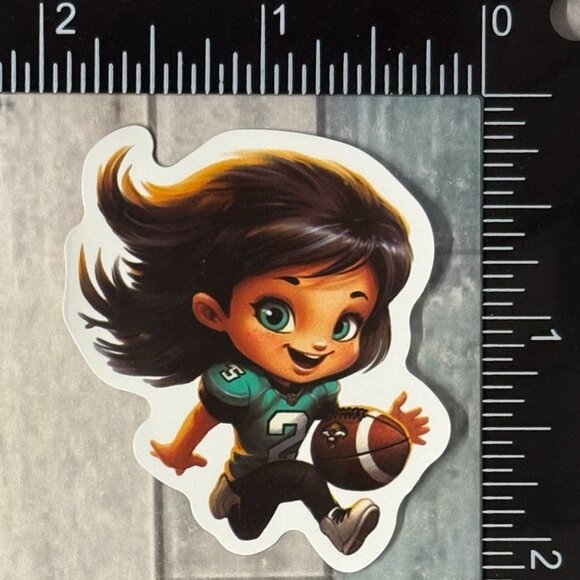 🌀10/$10🌀 Adorable Football Gameday Reusable Waterproof Vinyl Sticker Decal - Picture 1 of 1